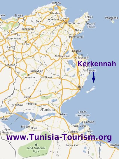 Kerkennah Location Map