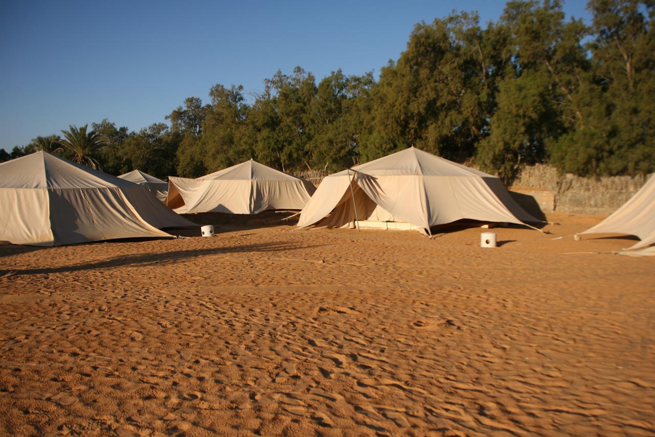 Camping, Ksar Ghilane, Tunisia