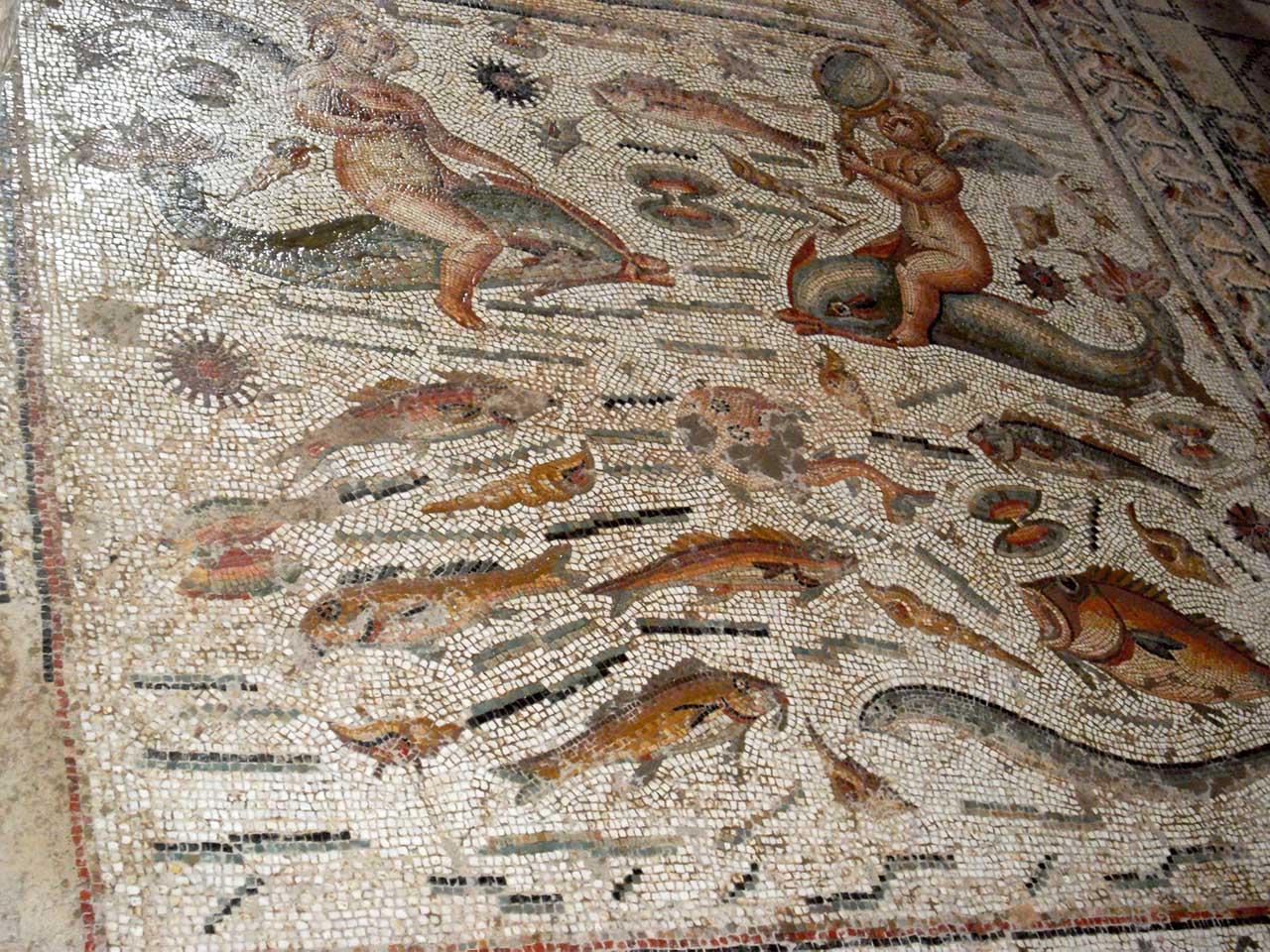 Fishing House mosaics