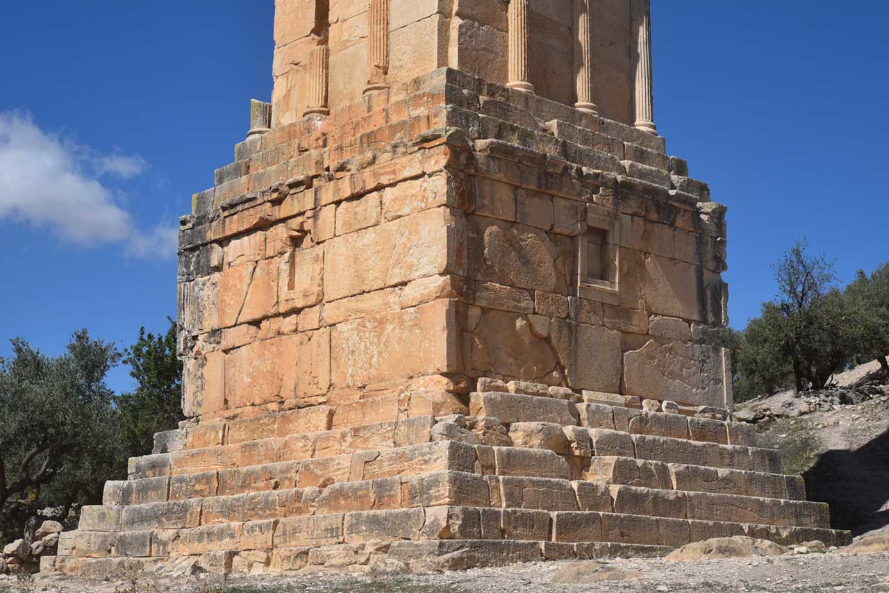 Libyco-Punic Mausoleum bilingual inscription on the podium